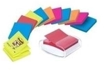 3M Post-it Haftnotizspender PRO-W12N ws +12xSuper Sticky Z-Notes sort.