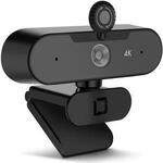 DICOTA Webcam PRO Plus 4K - Webcam - Farbe - 3840 x 2160 - 2160p - Audio - USB2.0