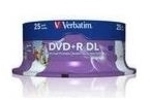 Verbatim - 25 x DVD+R DL - 8.5 GB 8x - breite bedruckbare Oberfl&auml;che - Spindel