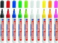Edding 4095. Schreibfarben: Schwarz, Blau, Gr&uuml;n, Orange, Pink, Rot, Wei&szlig;, Gelb,