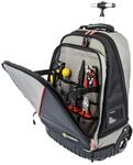 C.K Tools Rucksack mit R&auml;dern Plus MA2654 - Robuster Werkzeugrucksack 55x38x24 cm