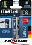 Ansmann 1307-0003, ANSMANN - Batterie 18650 - Li-Ion - 3400 mAh - 12,24 Wh - Silber