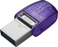 Kingston DTDUO3CG3/64GB, Kingston DataTraveler microDuo 3C - USB-Flash-Laufwerk -