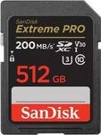 Extreme PRO SDXC 512GB SDXC / read 200MB/s / write 140MB/s / 2 years RescuePRO Deluxe