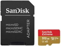 Extreme microSDXC 512GB microSDXC / read 190MB/s / write 130MB/s / 1 year RescuePRO