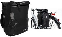 FISCHER Fahrrad-Gep&auml;cktr&auml;gertasche Kurier, schwarz aus strapazierf&auml;higer,