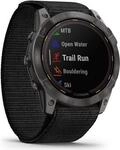 Garmin Smart watch Enduro 2 Solar Sapphire CarbonGrey DLC Titanium/Black UltraFit