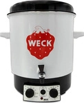 Weck 121707, WECK Einkochautomat WAT 15 A Emaille, mit Uhr + Hahn (121707)