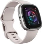 Fitbit Sense 2 Fitness-Smartwatch Wei&szlig;/Platin (FB521SRWT)