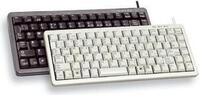 CHERRY G84-4100 Compact Keyboard - Tastatur - PS/2, USB - Englisch - Hellgrau