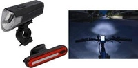 FISCHER Fahrrad-Akku-LED-Beleuchtungs-Set, 80 Lux Frontleuchte bis 80 Lux,