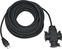 Brennenstuhl 1167820301 Verl&auml;ngerungskabel 25 m 3 AC-Ausg&auml;nge Outdoor Schwarz