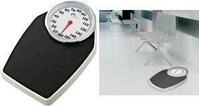 Little balance Analoge Personenwaage PRO M 160, schwarz mechanischer Betrieb, keine