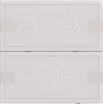 Gira KNX Tastsensor 4 Komfort 2f TS4 ws 5002003 (5002003)