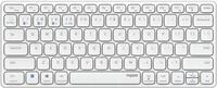 Rapoo E9600M Tastatur RF Wireless + Bluetooth QWERTY Deutsch Wei&szlig; (00217362)