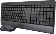 Trust Trezo Comfort - Tastatur-und-Maus-Set - kabellos - Deutsch - Schwarz -