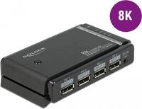 DeLOCK DisplayPort 1,4 Switch 2 x 2 DisplayPort in to 1 x 2 DisplayPort out 8K -