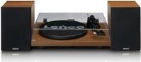 Lenco LS-480WD - Bluetooth Plattenspieler mit 2 externen Lautsprechern - 2 x 30 Watt
