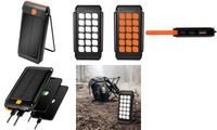 Logilink - Solar-Powerbank - flashlight - Li-Pol - 10000 mAh - 18 Watt - 3 A - PD
