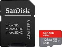 SanDisk Ultra - Flash-Speicherkarte (microSDXC-an-SD-Adapter inbegriffen) - 128GB -