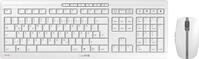CHERRY Stream Desktop Recharge Tastatur RF Wireless Nordischer Raum Grau