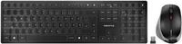 CHERRY DW 9500 SLIM kabelloses Tastatur-Maus-Set QWERTZ DE Bluetooth Grau/Schwarz