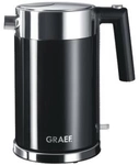 Graef WK 62 - Wasserkocher - 1,5 Liter - 2150 W - rostfreier Stahl/Acryl schwarz (WK