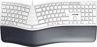 CHERRY KC 4500 ERGO - Tastatur - USB2.0 - Deutsch - Grau - plastikfreie Verpackung