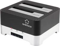 Renkforce RF-DOCKING-02 SATA USB 3.2 Gen 1 (USB 3.0) Festplatten-Kopierstation mit