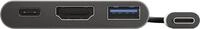 Trust Dalyx 3-in-1 Multiport USB-C Adapter - Dockingstation - USB-C 3,2 Gen 1 - HDMI
