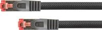 RNS&reg; Patchkabel mit Rastnasenschutz und Nylongeflecht, Cat. 6, S/FTP, PiMF, PVC,