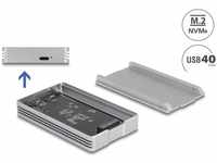 Delock 42018, DeLOCK 42018 Speicherlaufwerksgehäuse SSD-Gehäuse Silber M.2 (42018)