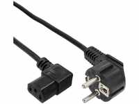InLine 16752B, InLine Power cable, right angeled, black, H05VV-F 3Gx0.75mm², 0.5m