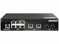 Qnap QSW-M2106R-2S2T, QNAP QSW-M2106R-2S2T Netzwerk-Switch Managed L2 10G Ethernet