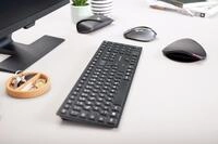 CHERRY KW 9100 SLIM Tastatur RF Wireless + Bluetooth QWERTY Englisch Schwarz