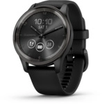 Garmin v&iacute;vomove Trend - 40 mm - schwarz - intelligente Uhr mit Band - Silikon -