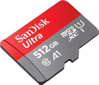 SanDisk Ultra - Flash-Speicherkarte (microSDXC-an-SD-Adapter inbegriffen) - 512GB -
