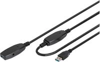 DIGITUS - USB-Verl&auml;ngerungskabel - USB Typ A (M) bis USB Typ A (W) - USB 3.0 - 15 m