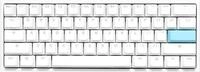 Ducky One 2 Pro Mini White Edition Gaming Tastatur, RGB LED - Kailh Red (US)