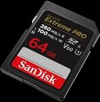 SanDisk Extreme Pro - Flash-Speicherkarte - 64GB - Video Class V60 / UHS-II U3 /