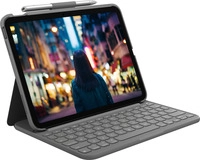 Logitech Slim Folio - Tastatur und Folioh&uuml;lle - kabellos - Bluetooth LE - QWERTZ -