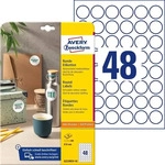 Avery 6223REV-10, AVERY Zweckform Kennzeichnungs-Etiketten, Durchmesser: 30 mm wei&szlig;,
