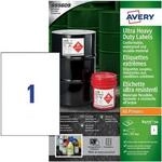 Avery-Zweckform B4775-50 210 x 297 mm Polyethylenfolie Wei&szlig; 50 St. Permanent
