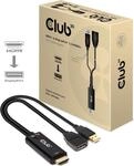 Club 3D - Videoanschlu&szlig; - DisplayPort / HDMI - DisplayPort (W) bis HDMI, USB (nur