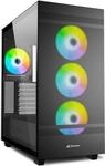 Sharkoon Rebel C50 RGB ATX. Formfaktor: Full Tower, Typ: PC, Produktfarbe: Schwarz.