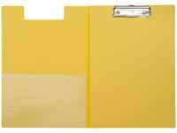 Maul 2339213, MAUL Klemmbrett-Mappe, DIN A4, mit Folienüberzug, gelb aus Karton mit