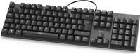 Hama Mechanische Office-Tastatur MKC-650, extralanges Kabel, Schwarz/Anthrazit