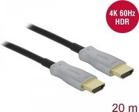 DeLOCK - Highspeed HDMI-Kabel - HDMI (M) bis HDMI (M) - 20,0m - Glasfaser - Schwarz -