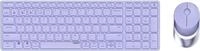 Rapoo 9750M Tastatur Maus enthalten RF Wireless + Bluetooth QWERTZ Deutsch Lila