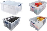 Fellowes Aufbewahrungsbox ProStore, 70 Liter, transparent transparent klar, aus